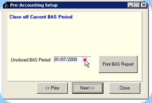 Unclosed BAS Period