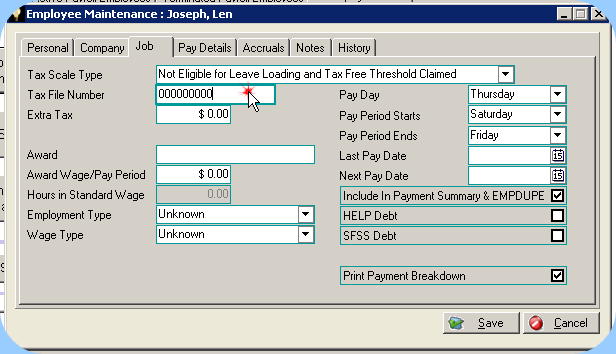 Tax File Number