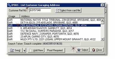Garaging address 2
